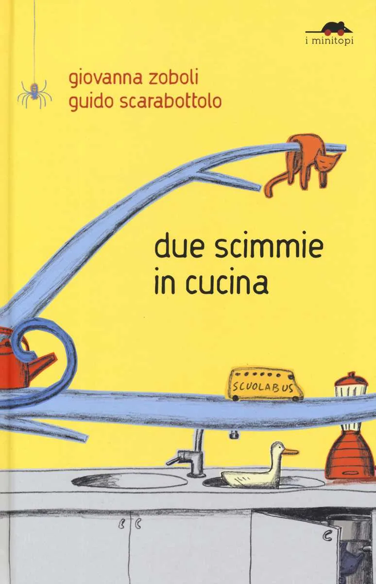 Due scimmie in cucina