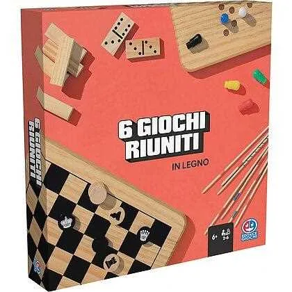 Editrice Giochi Classici 6 giochi riuniti in legno
