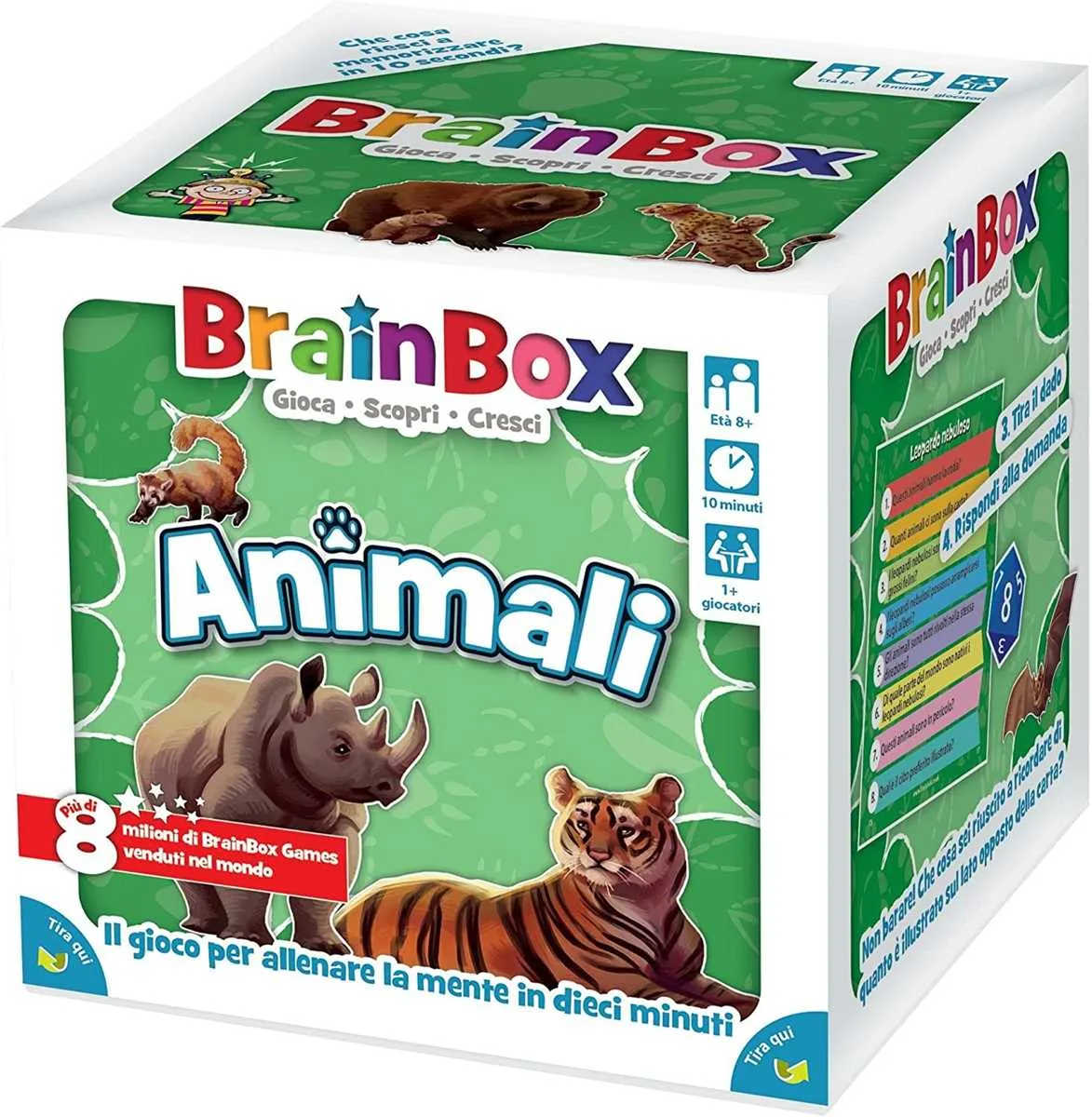 Green Board Games BrainBox Animali