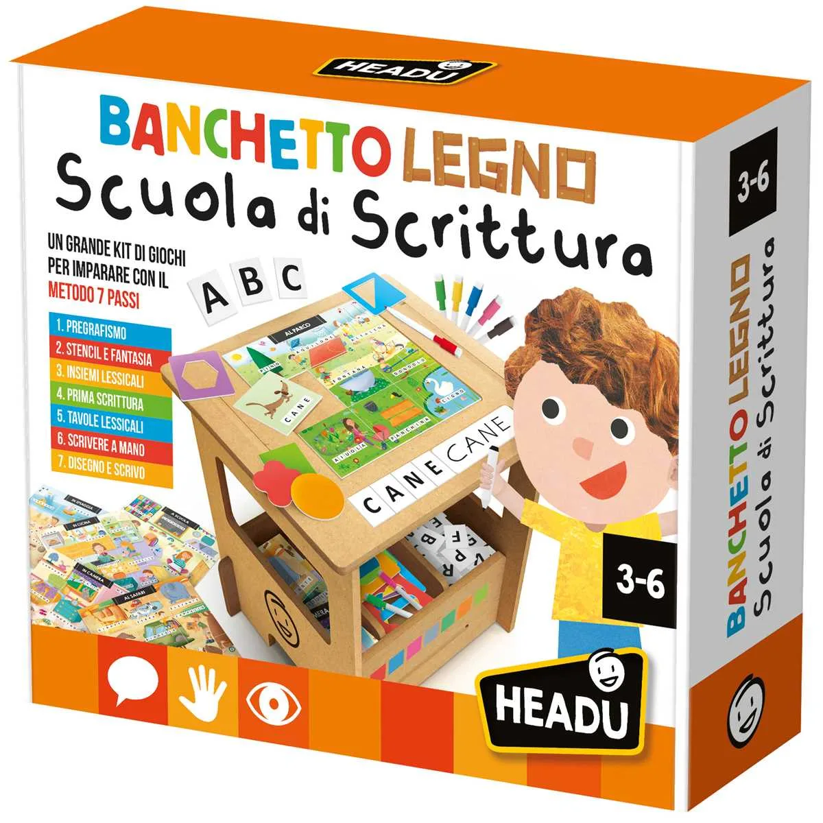 Headu Banchetto in legno Scuola di scrittura
