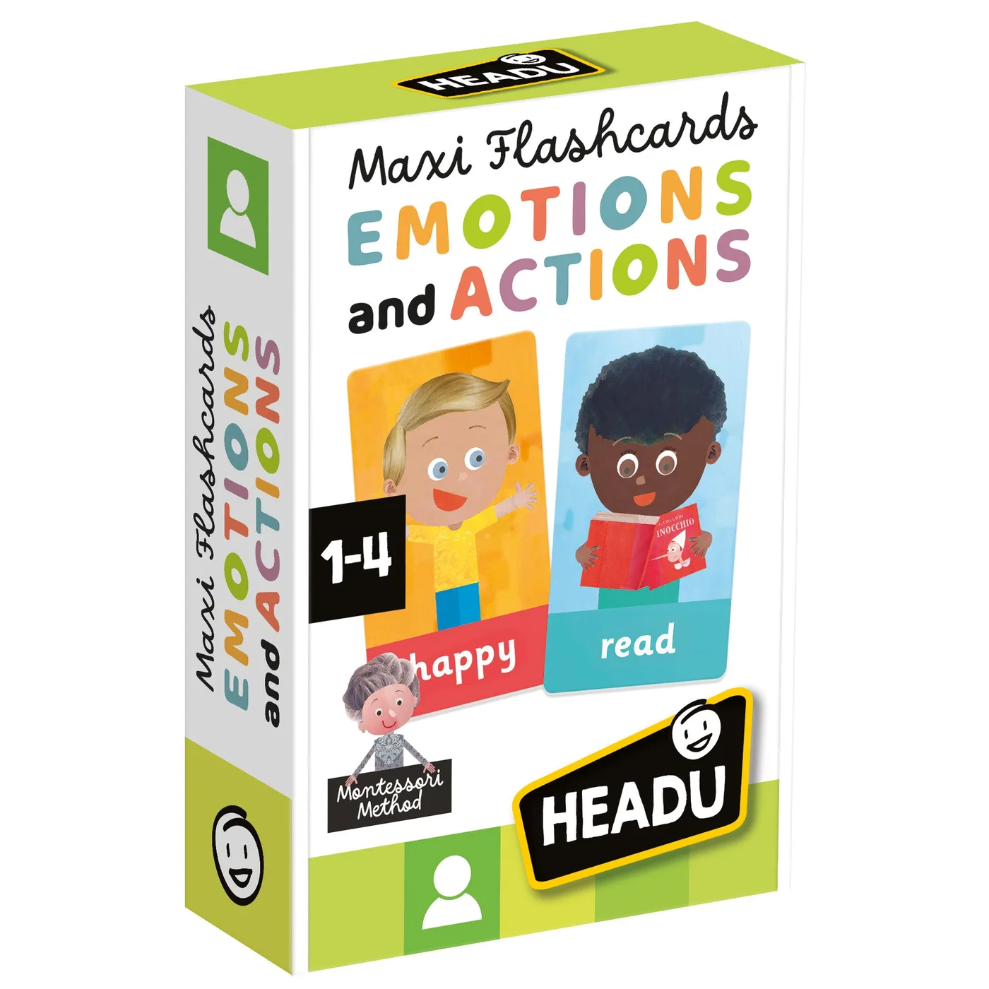 Headu Flashcards Montessori Emozioni e azioni