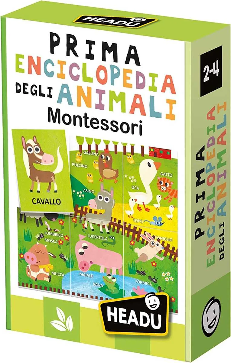 Headu Flashcards Enciclopedia Animali Montessori