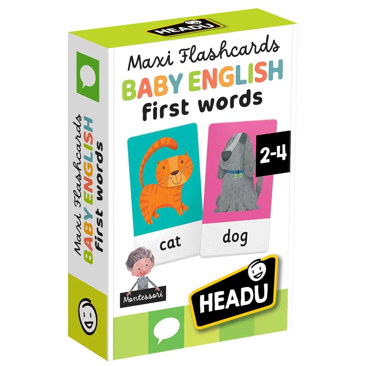 Headu Maxi Flashcards Montessori Baby English