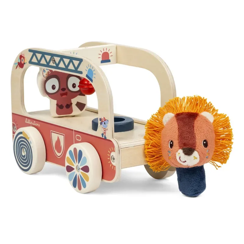 Lilliputiens Camion dei pompieri da trainare