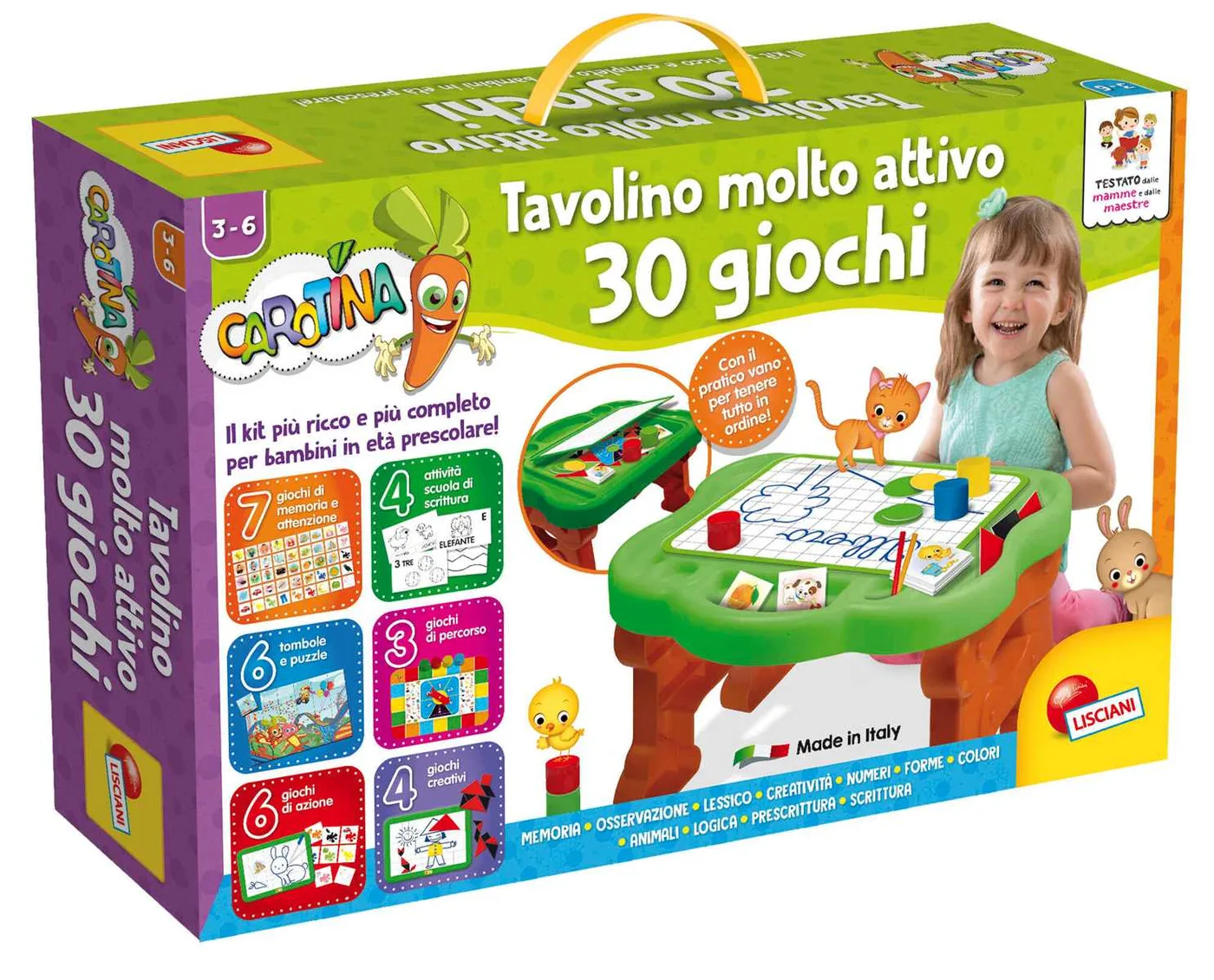 Lisciani Carotina Tavolino 30 Giochi