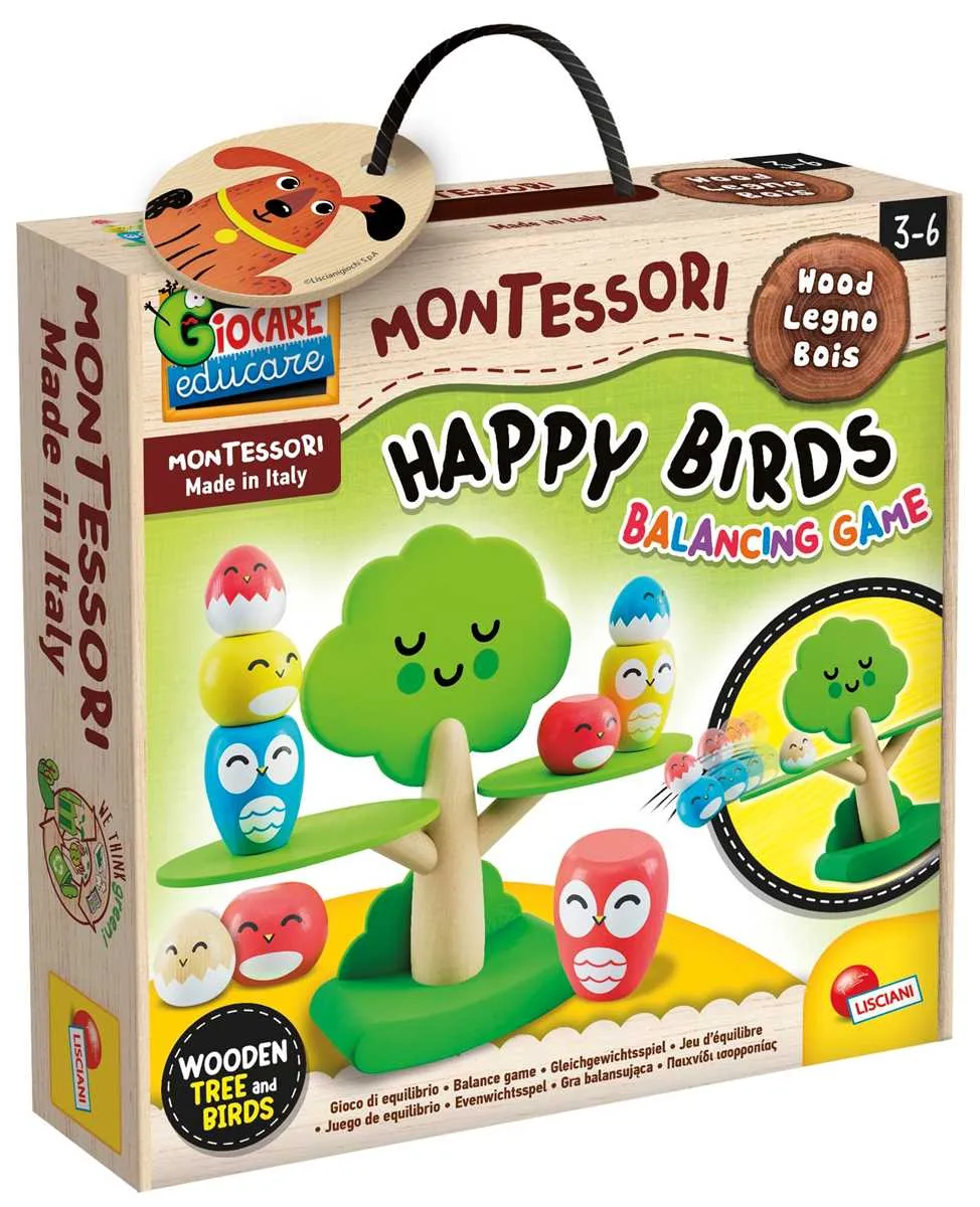 Lisciani Montessori Baby Wood Happy Birds