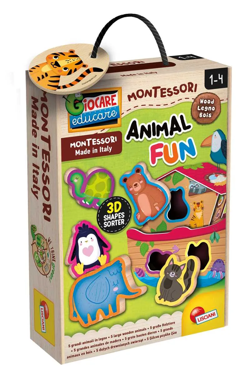 Lisciani Montessori Legno Animal Fun