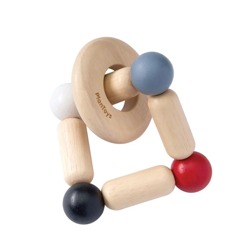 PlanToys Quadrato da afferrare bianco e nero