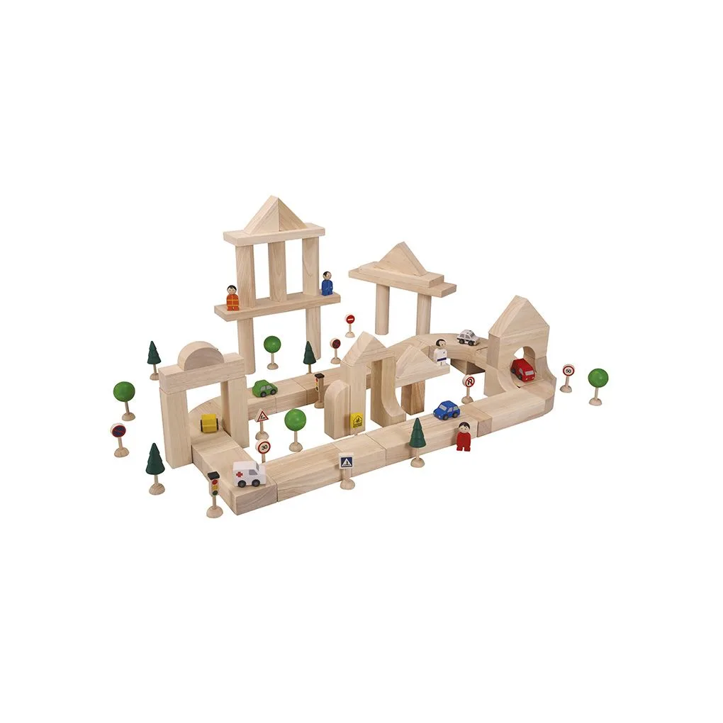 PlanToys Set di blocchi B con scatola in legno