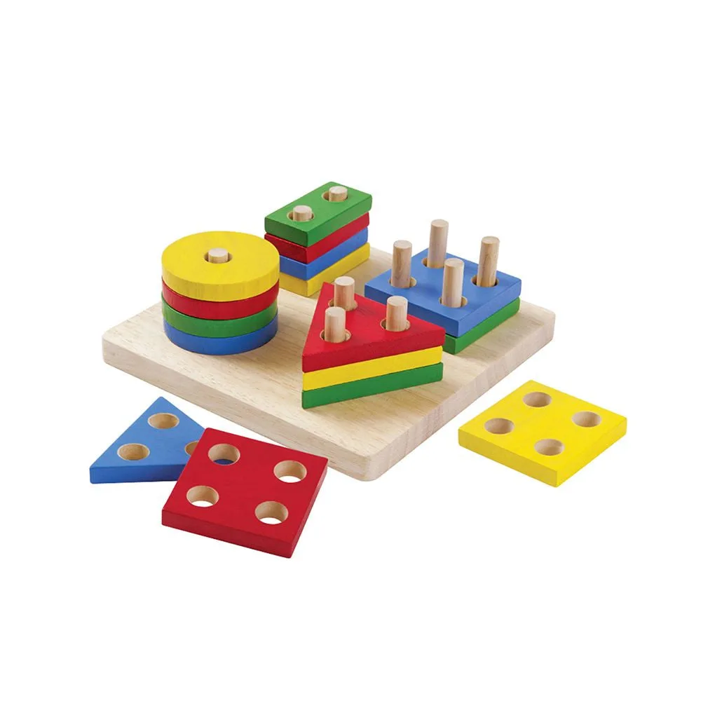 PlanToys Tavola delle forme con pioli