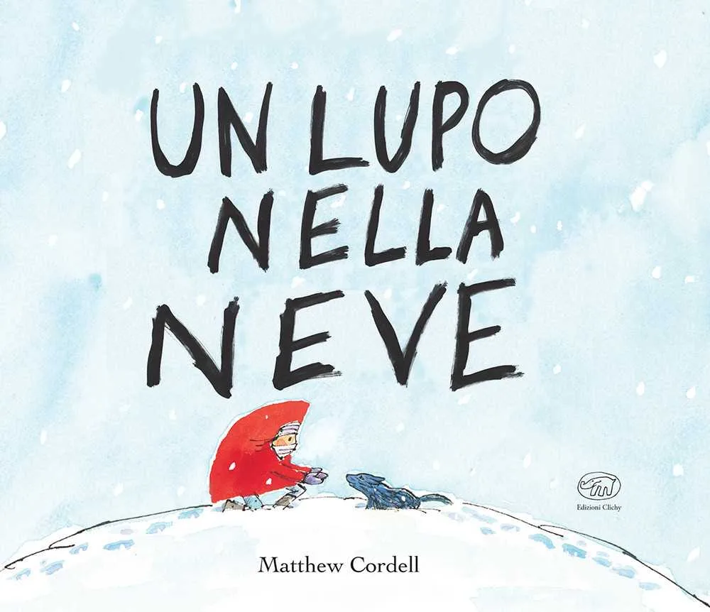Un lupo nella neve